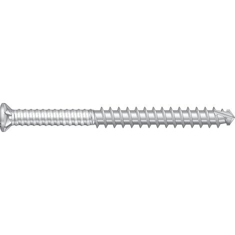 Vis pour lames exotiques - Tête fraisée crantée - Acier inoxydable A2 5.3x50mm - Boite de 1000