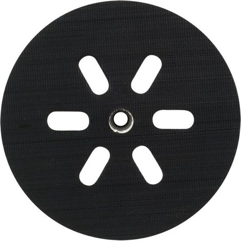 Tampone abrasivo da 150 mm – Platorello flessibile a 6 fori – Per levigatrici Bosch GEX 150 AC, PEX 15 AE e GEX 150 Turbo – Levigatura piana e senza schegge (1/5)