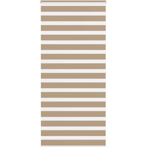 Doppelrollo Sandbraun 105x200 cm Stoffbreite 100,9 cm Polyester