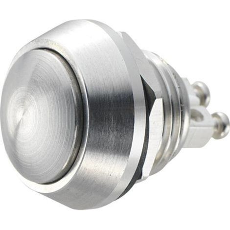 Bouton-poussoir antivandalisme GQ12B-S 701256 48 V/DC 2 A 1 x Off/(On) IP65 à rappel 1 pc(s) (1/5)
