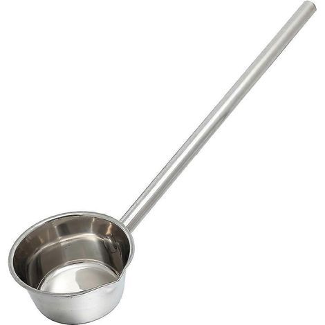 Louche multifonction à long manche en acier inoxydable, cuillère à arroser pour jardin et cuisine-57.00X12.00X6.30CM-Silver (1/4)