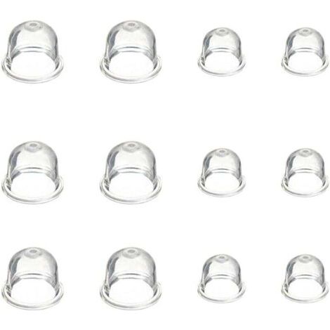 12 Pièces Carburateur Amorce Pompe Ampoule 19 mm et 22 mm Poire Pompe Amorcage Accessoires de Carburateur pour Debroussailleuse Tronçonneuse Souffleur Tondeuse (1/4)