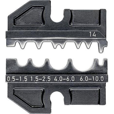 Knipex 97 49 14 Crimpeinsatz Unisolierte Quetschverbinder, Unisolierte Stoßverbinder, Unisolierte P