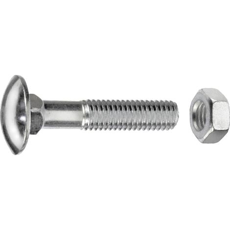 Connex Schlossschrauben M12 x 50 mm - 15 Stück verzinkt Schlossschrauben (1/2)