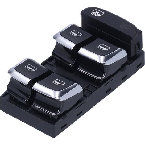 Bouton poussoir côté conducteur de commutateur de commande de fenêtre électrique 8KD959851A adapté pour A4 S4 Q5 A5 S5 (1/5)