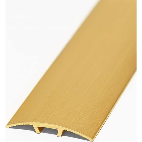 Profilé de seuil de porte en laiton, 100 cm x 3 cm x 4, 5 mm (1/4)