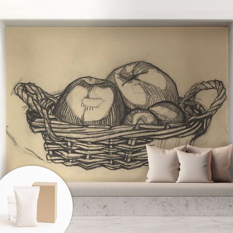 Fototapete Tapete Vliestapete mit Kleber - Wandtattoo - leicht anzubringen - Wandverkleidung Obstkorb 208x146 cm (1/5)