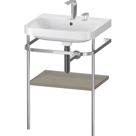 Duravit Happy D.2 Plus c-shaped Set avec console métallique,
