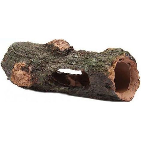 Décor aquarium en résine tronc creux pour bac à poissons, racine artificielle décorative paysage aquatique 12 x 4,3 x 4,4 cm 1 pièce (1/3)