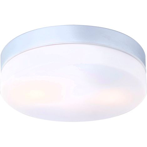GLOBO Lampada Da Esterno Alluminio Argento Metallizzato, 2 x E27