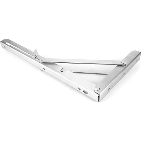 Edelstahl-Wand-Klapp-Eckdreieck-Regalstütze (12 Zoll) (1/5)