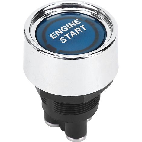 Bouton Démarrage Moteur LED Start Stop Allumage pour Camping-car Voiture de Course Bleu (1/5)