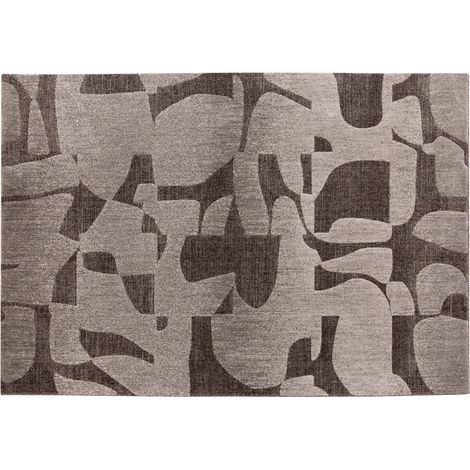 Tapis de Salon Rectangulaire Design Moderne Coloris Carbone - Grand Format 200 x 290 cm - PANGIVO (1/5)