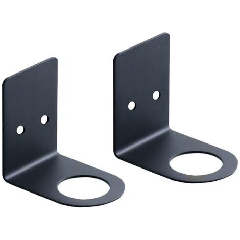 Porte-savon mural - Distributeur de savon mural - Support pour pompe manuelle - Organisateur de salle de bain - Acier inoxydable et étanche - 2 trous pour flacons universels - Installation facile et p