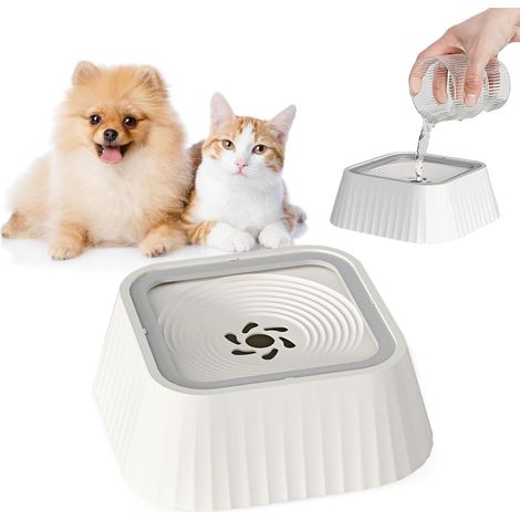 Ciotola per l'acqua del cane anti-rovesciamento da 1,3 l, ciotola per l'acqua del cane, ciotola galleggiante anti-rovesciamento per cani, ciotola per cani a prova di perdite (1/5)