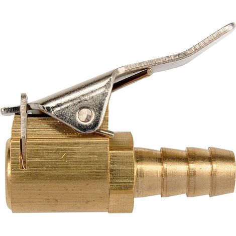 Embout agrafe cote valve pour pistolet gonfleur queue 8 mm