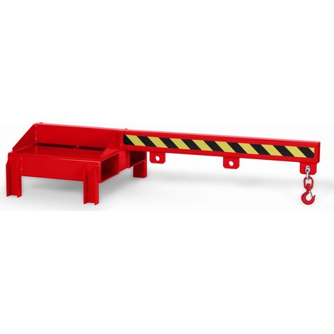 RR Industrietechnik Lastarm Typ RLA-DST bis zu 1000kg Tragkraft für Deichselstapler RAL 3000 Feuerrot