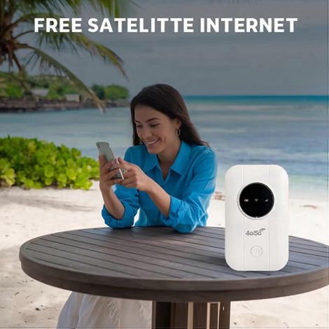 Routeur modem LTE 4G à 6 canaux, point d'accès 300 Mbps, prend en charge jusqu'à 10 appareils, comprend un emplacement pour carte SIM, une batterie de 2100 mAh, convient aux voyages et aux déplacement (1/4)