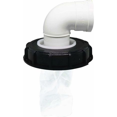 Filtre à Couvercle IBC, Bouchon de Réservoir IBC Lavable en Nylon avec Couvercle, Accessoire de Réservoir IBC avec Filtre en Filet pour 165 mm Réservoir Eau de Pluie (165mm 90°) (1/5)