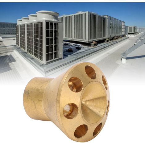 distributeur en laiton pour groupe frigorifique de climatisation, tête de distributeur de liquide, distributeur d'huile, connecteur en cuivre (1/5)