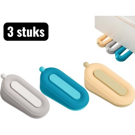 3 pezzi - Fermaporta - Fermaporta - Simpatico blocco porta antiscivolo e antiurto in silicone - Sicurezza per bambini e animali domestici in cucina, bagno e camera da letto (1/5)