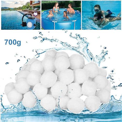 700 g/8 l Poolfilterbälle, Filterbälle, Faserfiltermedium für Pool-Sandfilter, Wasserfiltration, umweltfreundlich, leicht und langlebig