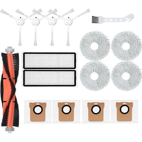 Filtre pour aspirateur brosse pour aspirateur Filtre de brosse pour aspirateur filtre de Robot Aspirateur X10+ X10 Plus B101GL pièce détachée Accessoires Main Side Brosse HEPA Filtre Dust Bags Rag Ser (1/5)