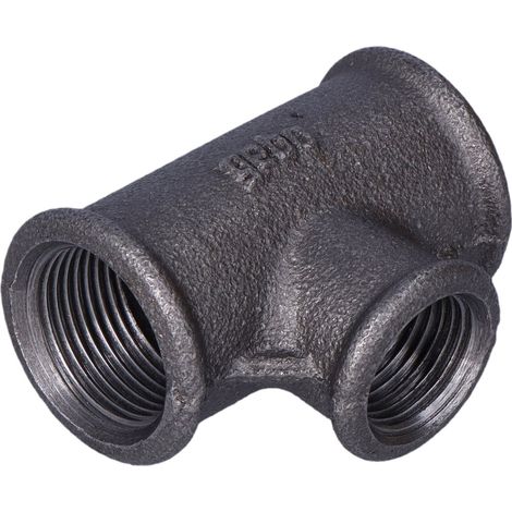 Te reductora hembra 3/4X1/2X3/4" negra B1, NR25, NR 130R (1/2)