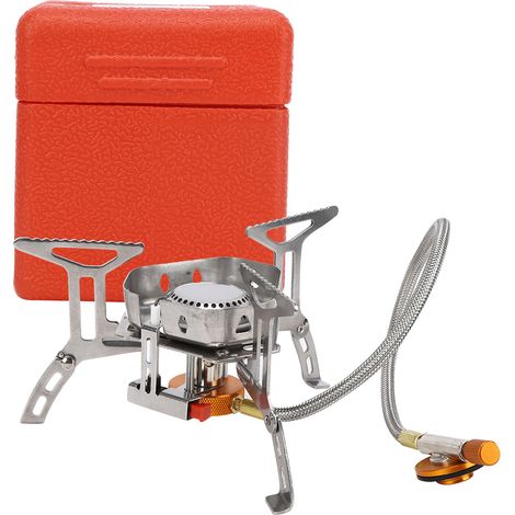 Réchaud de Camping Portable en Acier Inoxydable 304 Anti-Vent pour Randonnée (1/5)
