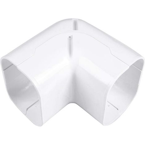 Kit de couverture de tuyau en PVC pour climatiseurs (coude de 10,2 cm) (1/4)