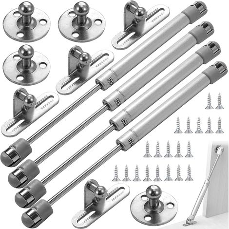 4Pcs Vérin à Gaz Bras 200N, ressort amortisseurs à gaz d'origine, Pneumatique Verin Meuble Cuisine Hydraulique, pour Levage de Porte Armoire Meuble Cuisine Amortisseur charniè, Bras pneumatique (1/5)