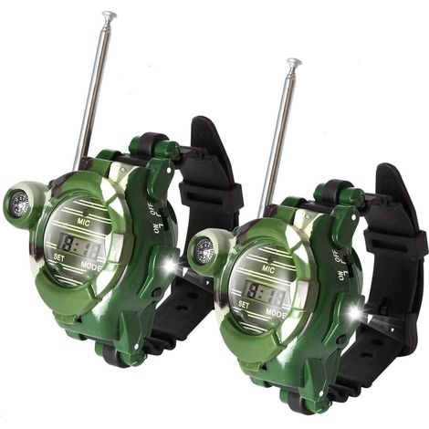 Talkie-walkie pour enfants, montres radio bidirectionnelles avec lampe torche, jeux d'extérieur pour enfants, interphone, jeux et jouets.-AquaForge (1/5)