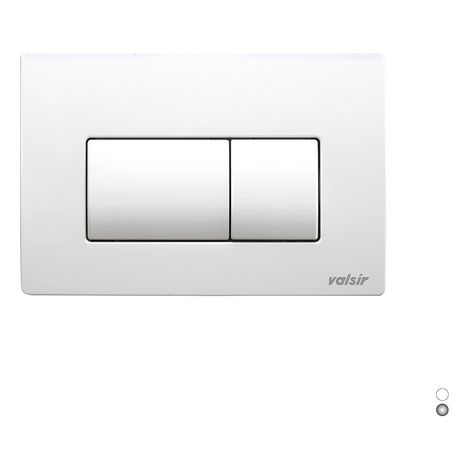 PLACCA PNEU 2 PULSANTI PER TROPEA3 - EVOLUT IN ABS Cromato Lucido VALSIR