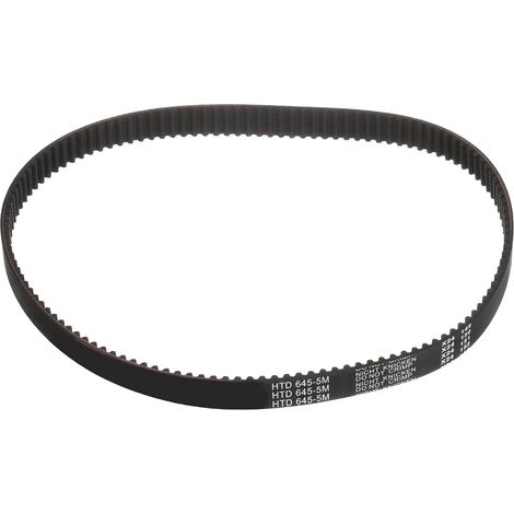 HTD-5M Rubber Timing Belt, 129 Tooth Closed Loop Synchronous Drive Belts for 3D Printer Pulleys, 645x15x3.6mm (Length x Width x Height) (1/5)