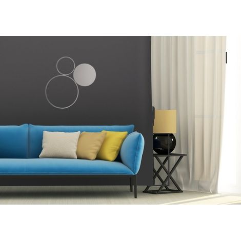 Plafonnier LED Pois-Argent-Petit