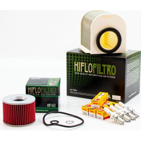 Kit Révision Filtres Bougies pour YAMAHA XJR 1300 de 1999 à 2001 - Sans Huile