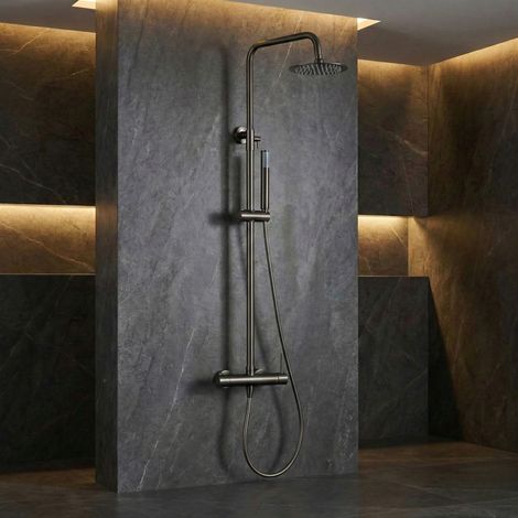 Imex - Columna Ducha Monomando con Grifo Black Gun Serie Monza (1/5)