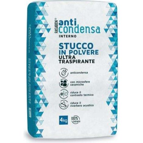 STUCCO POLVERE INTERNO ANTICONDENSA K2 RASABEN - KG 4 - 4 pezzi