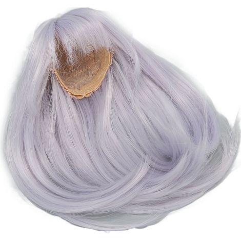 Perruque BJD 1/6 longue, lisse, douce, en soie haute température, bleue (1/5)