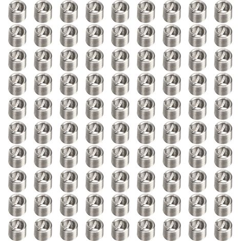 100 inserts M2.5x0.452D male-female reducing nut repair tool stainless steel fastener (1/5)