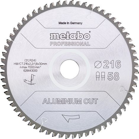 Metabo Sägeblatt "aluminium cut - professional", spezielle Zahngeometrie, präzise (1/6)
