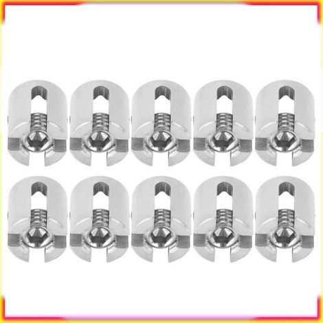Serre-câble croisé en acier inoxydable - Fixation M12 5 mm - Lot de 10 (1/4)