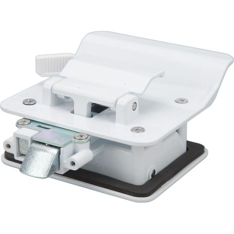 Serrure de porte VR fiable réponse rapide verrou durable pour camping-car caravane fourgon utilitaire blanc (1/5)