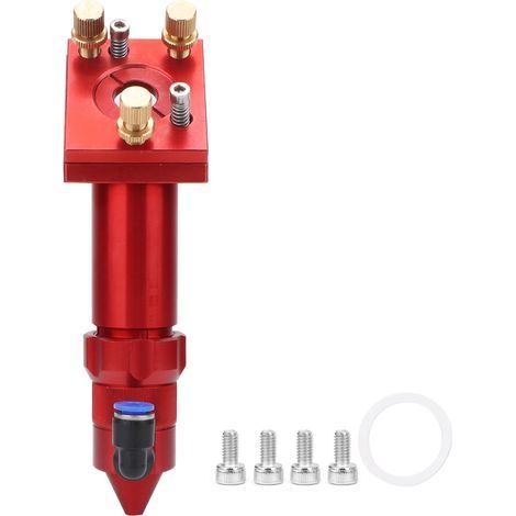 Tête laser en aluminium rouge pour machine de gravure CO2, accessoires 63,5/101,6 mm (Type A) (1/5)