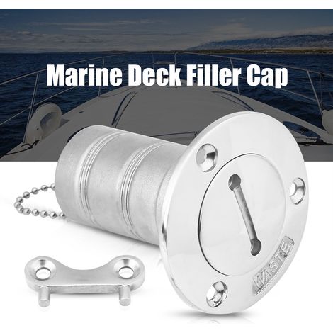Bouchon de réservoir carburant bateau marine sans clé, inox 316, 1,5 pouce, pour pont, remplissage essence. (1/5)