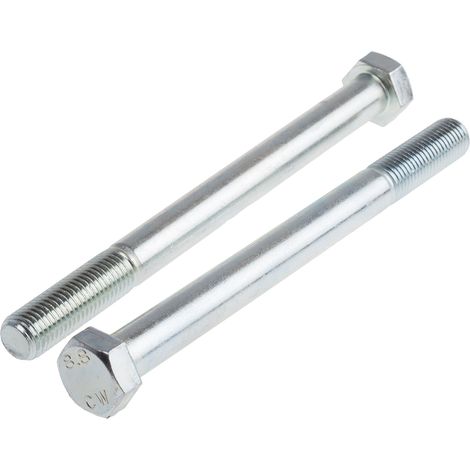 Vis à tête hexagonale, Acier Galvanisé brillant, M16 x 190mm ( Prix pour Sachet de 10 ) (1/2)