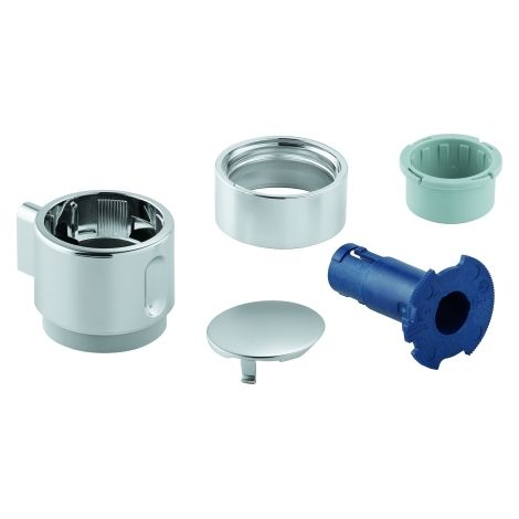 GROHE Absperrgriff 49083, für Grohtherm Thermostat-Fertigmontageset, chrom (1/3)