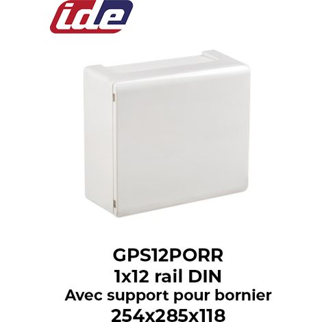 Coffret de distribution GOLD IP40 12 modules porte opaque