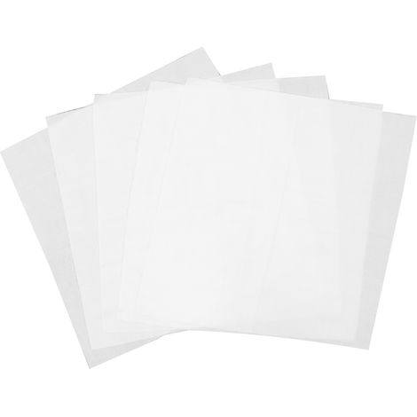Lot de 5 serviettes en coton gaze double épaisseur haute densité blanc (1/5)