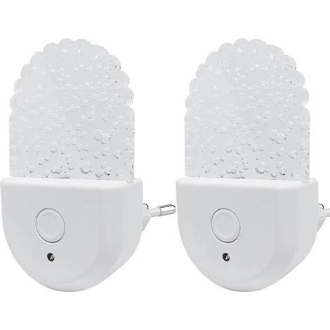 Nachtlichter 2er-Pack, RGB-LED-Leuchten mit Farbwechsel und Berührungssensor zum Einstecken, ideal für Flure, Treppenhäuser und Durchgänge (1/5)